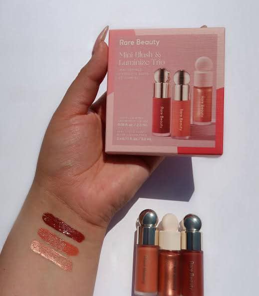 Mini blush & luminize trio Rare beauty