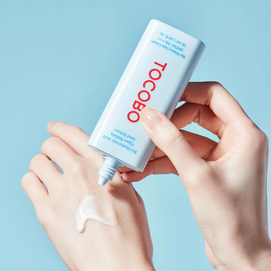 Bloqueador solar Tocobo watery sun cream y 2 minis