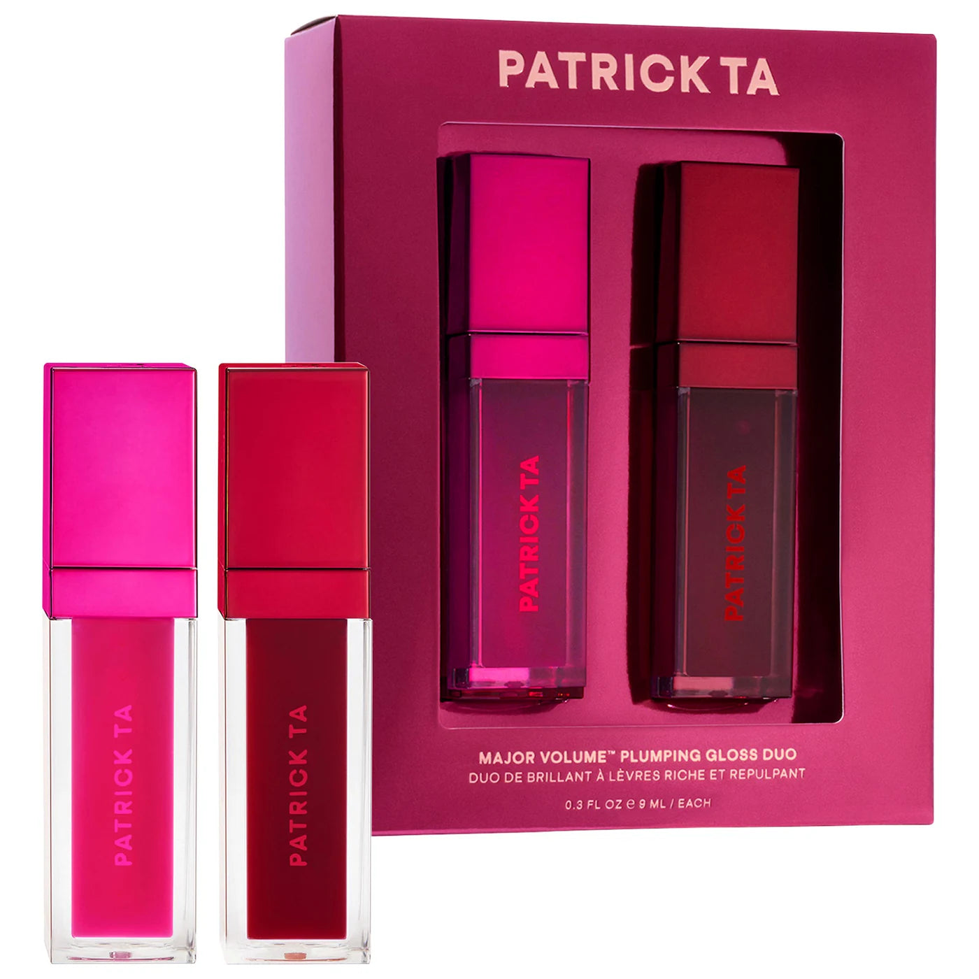 Dúo Glosses Major Volume Patrick Ta