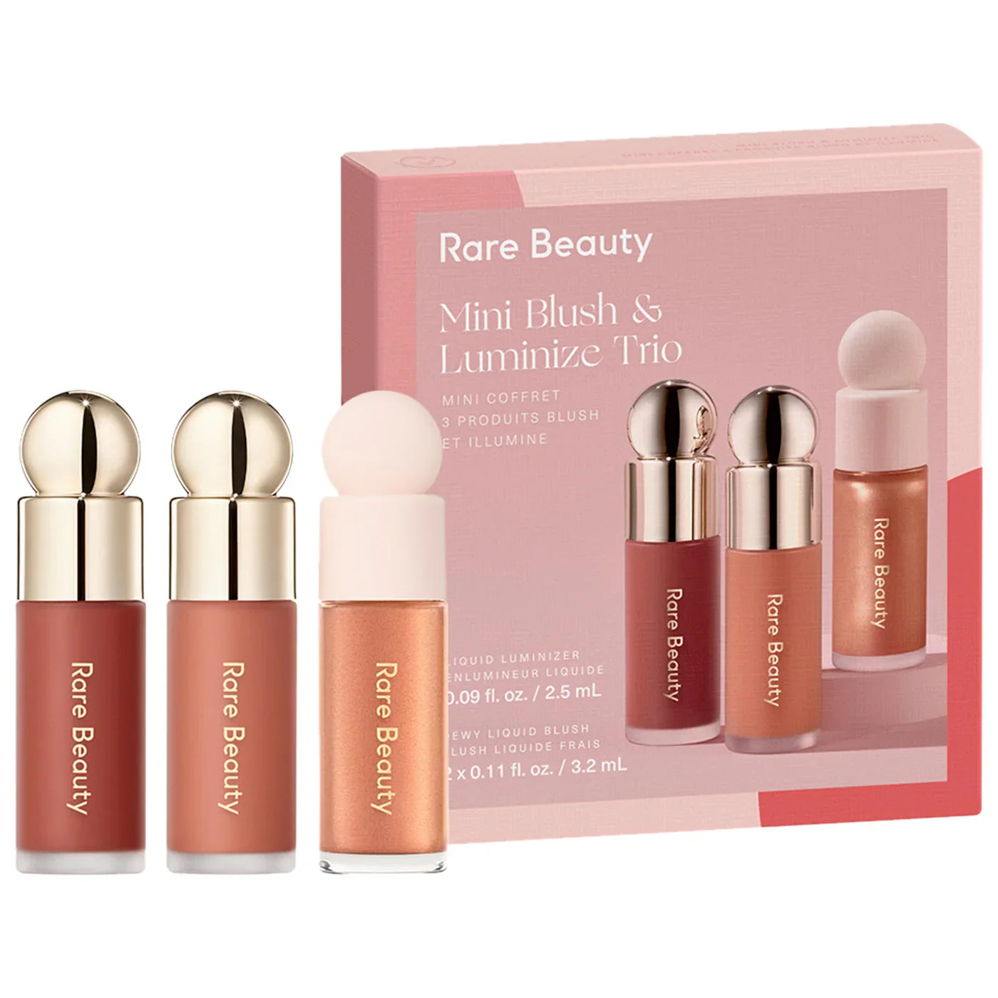 Mini blush & luminize trio Rare beauty