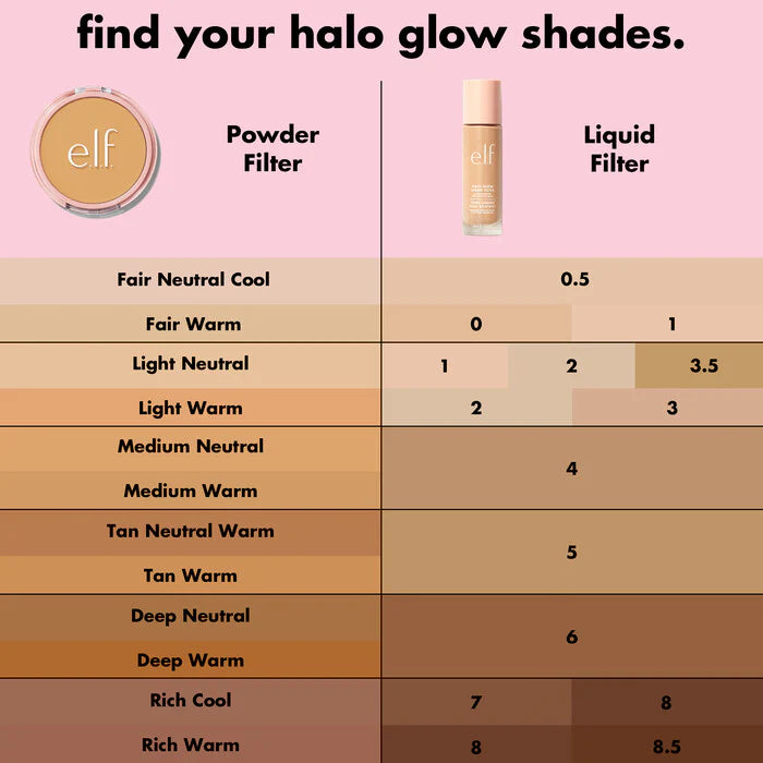 Polvo compacto ELF Halo glow