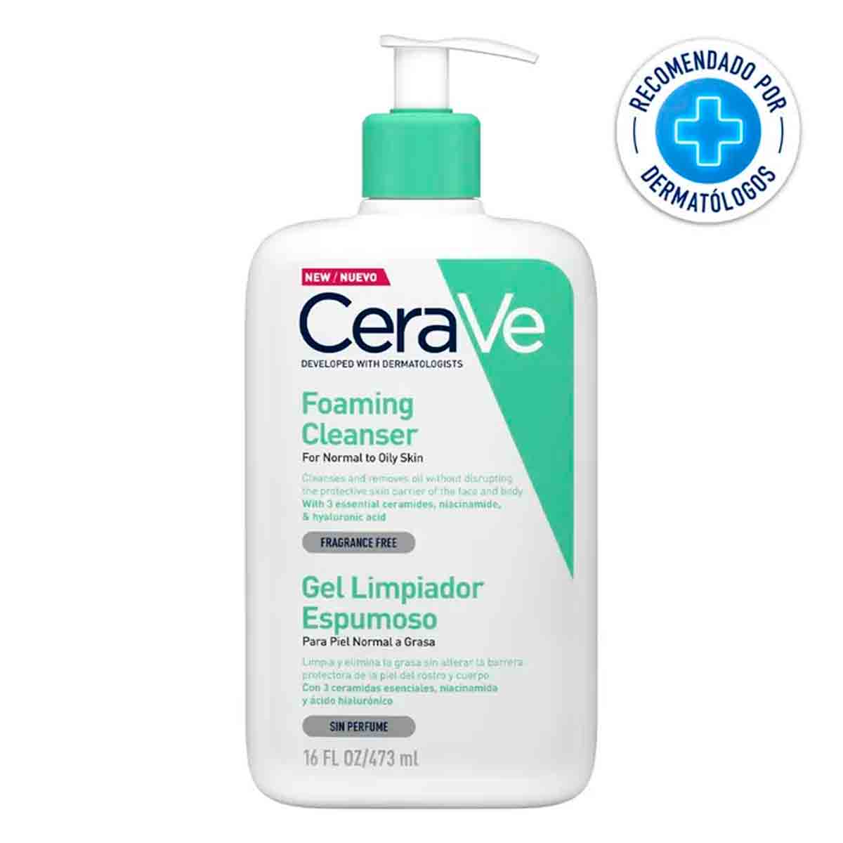 Limpiador espumoso piel grasa CeraVe