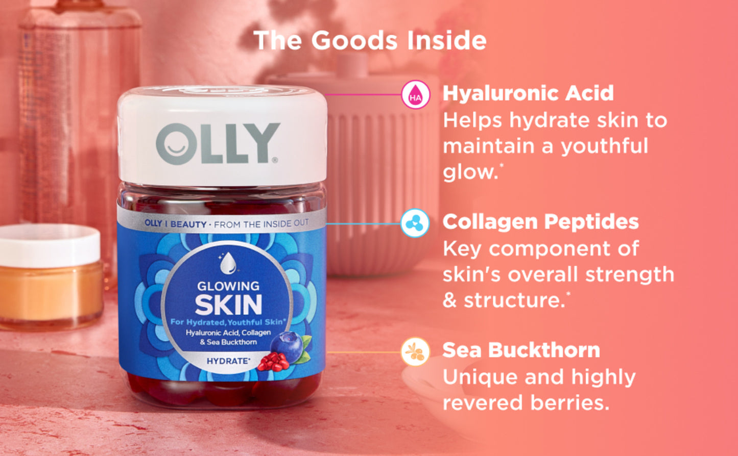 Olly Glowy skin gomitas