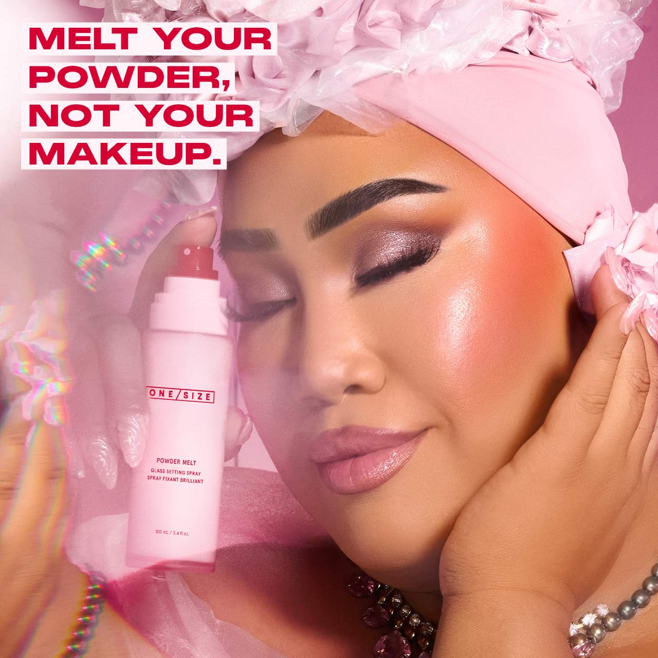 Powder melt One Size Setting Spray