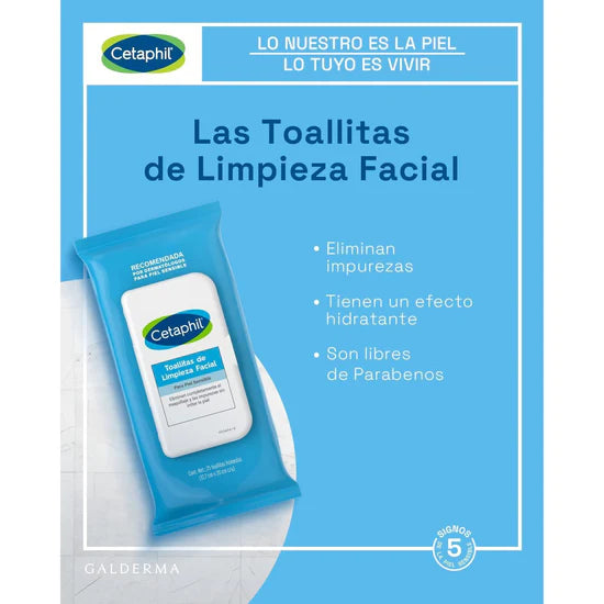Toallitas limpiadoras Cetaphil