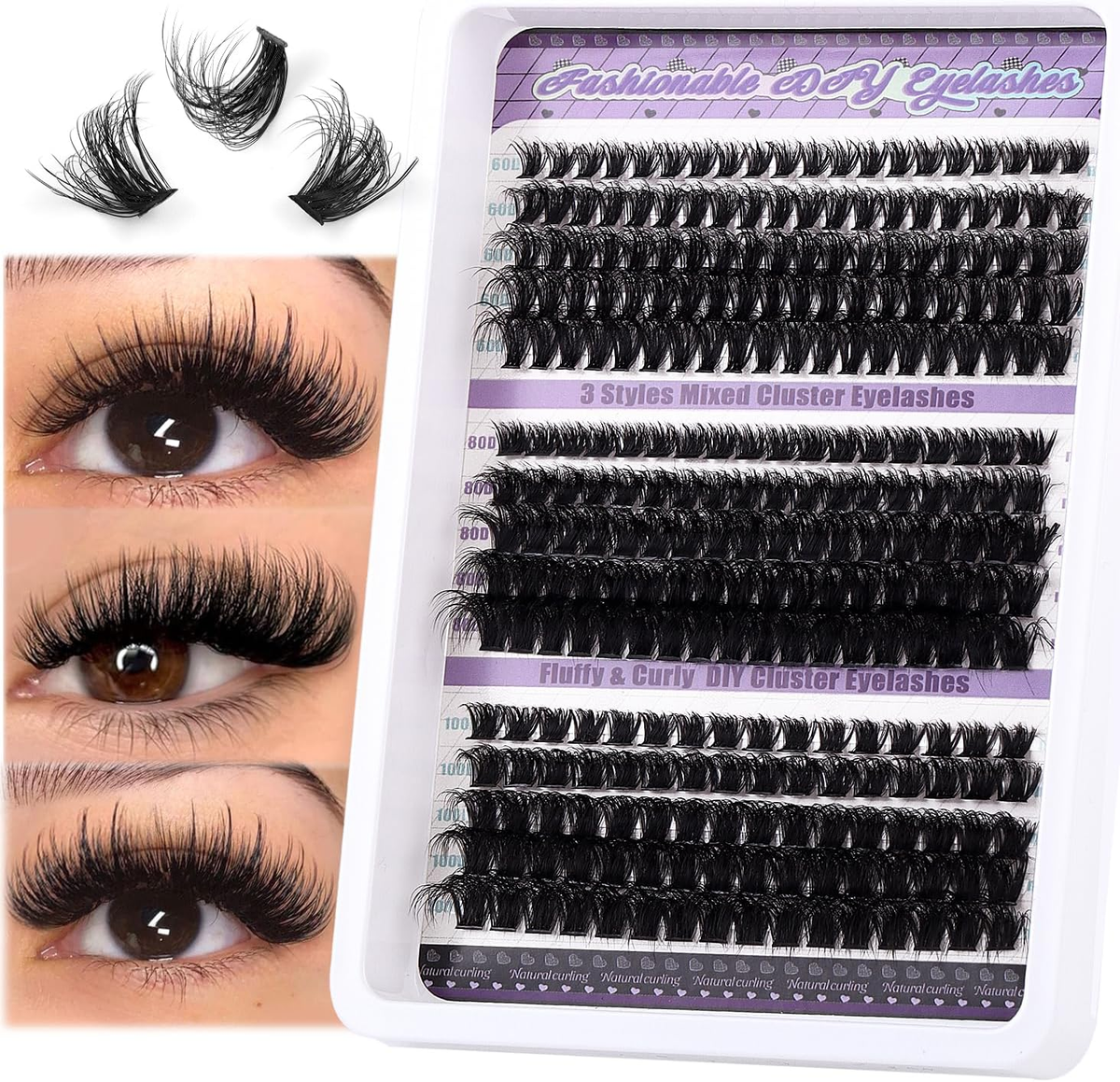 Kit de extensiones de pestañas XL Pink girl
